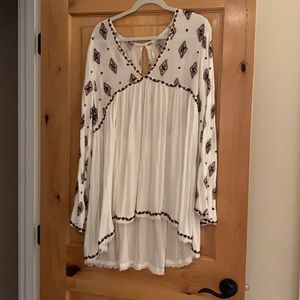 Free People embroidered tunic